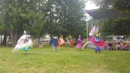 Jackson Pow Wow Dancers celebrating Aboriginal Day in Sicamous