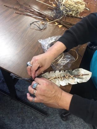 Birch Bark Feathers at SMS