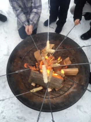 Bannock on a stick at SMS